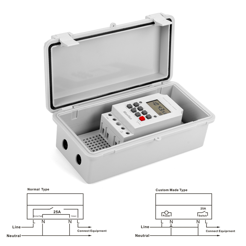 ManHua 220VAC 30A MT316SE-B Ra - Outdoor Power Timer 评论和价格