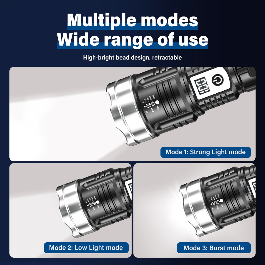 High Power 200000LM LED Flashl - Outdoor Power For Camping 评论和价格