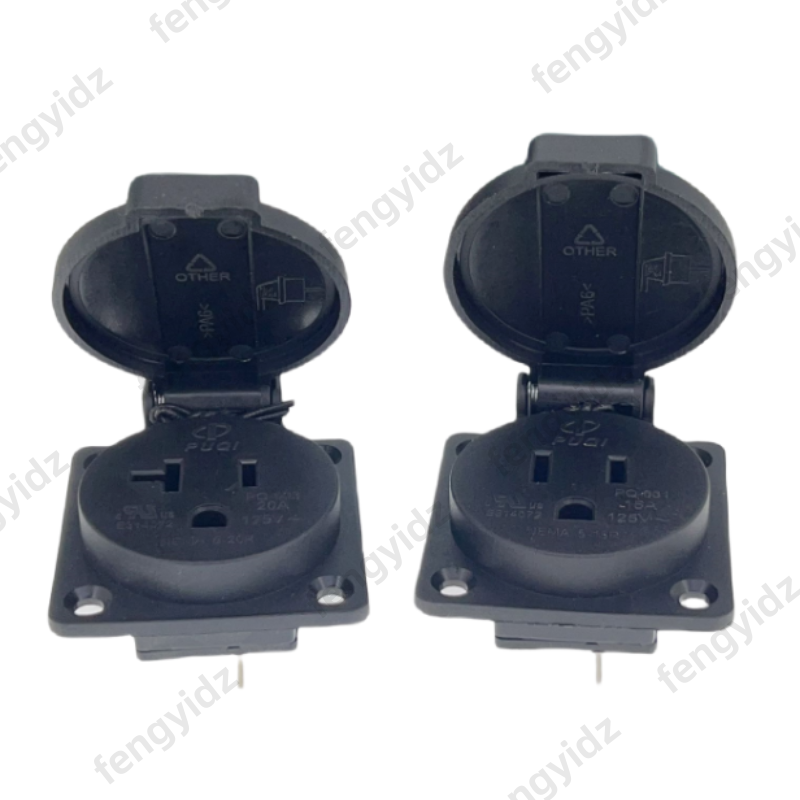 Black 125V 15A 20A IP44 CE Ame - Outdoor Power Inlet Box 评论和价格
