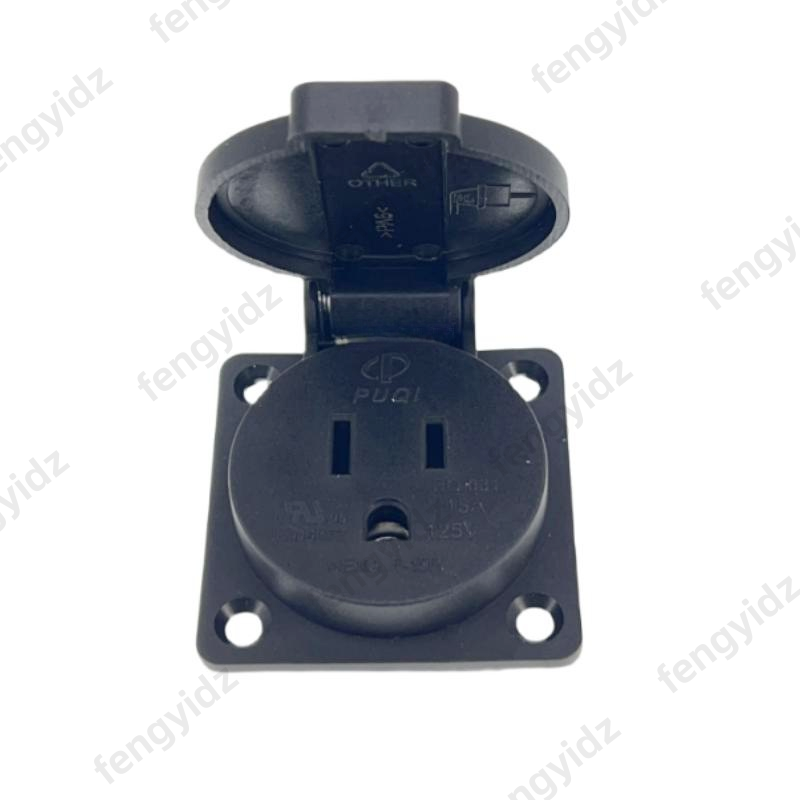 Black 125V 15A 20A IP44 CE Ame - Outdoor Power Inlet Box 评论和价格