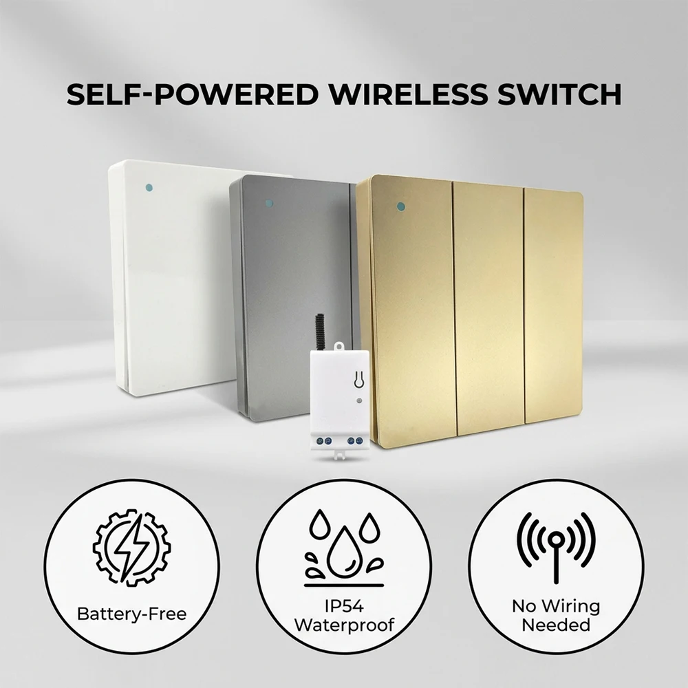 Self-Pow Wall Light Wireless S - Outdoor Power Outlet With Remote Control 评论和价格