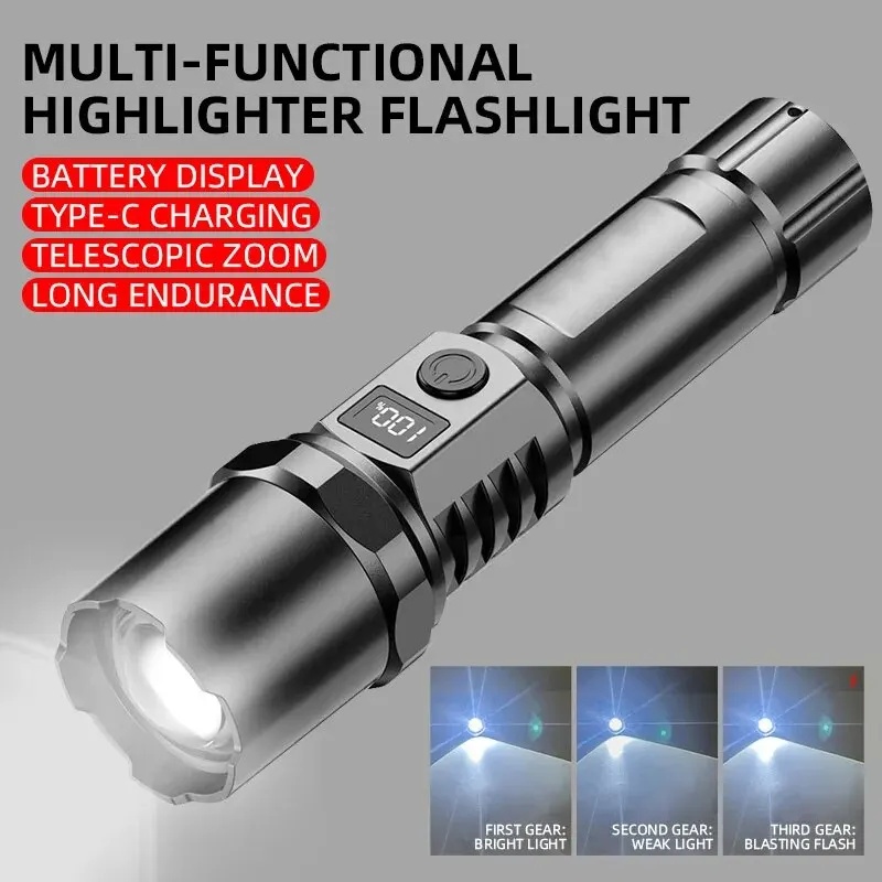Powerful Led Handheld Flashlig - Outdoor Power For Camping 评论和价格