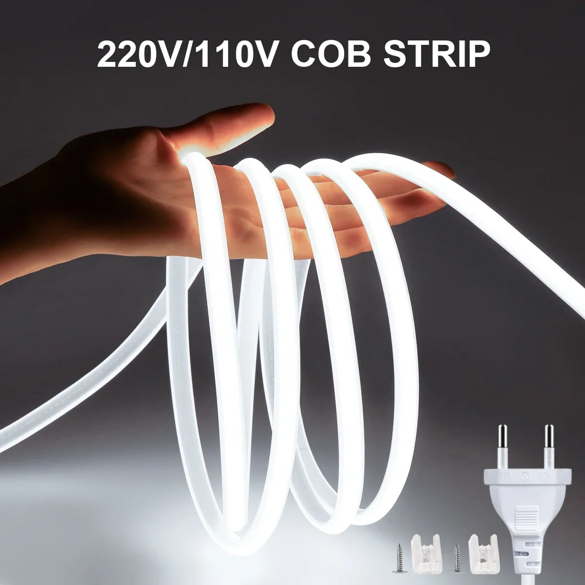 1M-35M 220V 110V COB LED Strip - Outdoor Power Vac 评论和价格