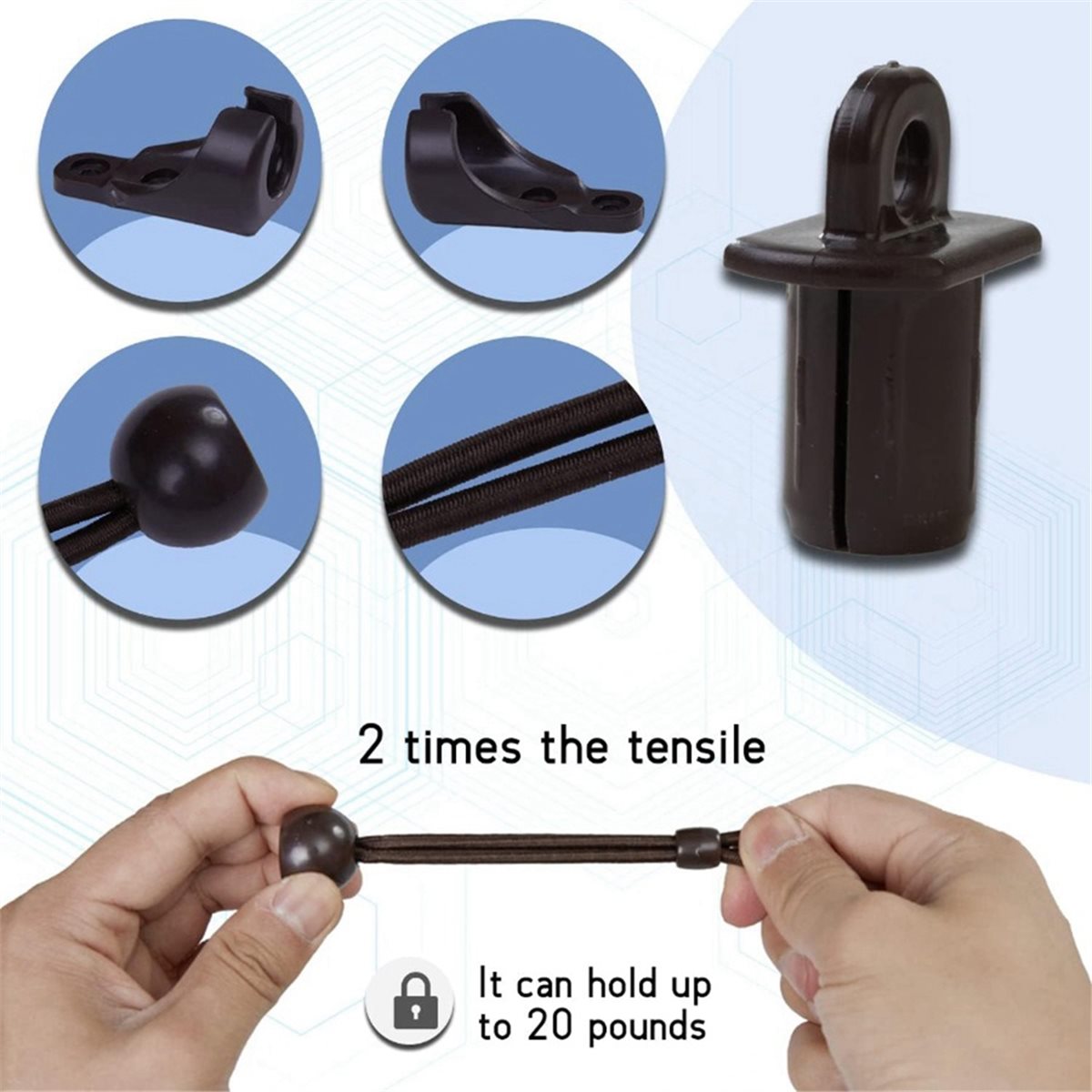 Sun Shading Bungee Kit & End C - Outdoor Power Blinds 评论和价格