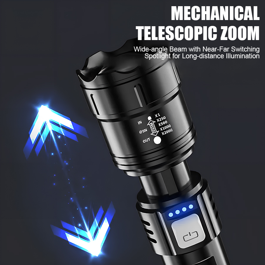 High Power P50 LED Flashlight  - Outdoor Power For Camping 评论和价格