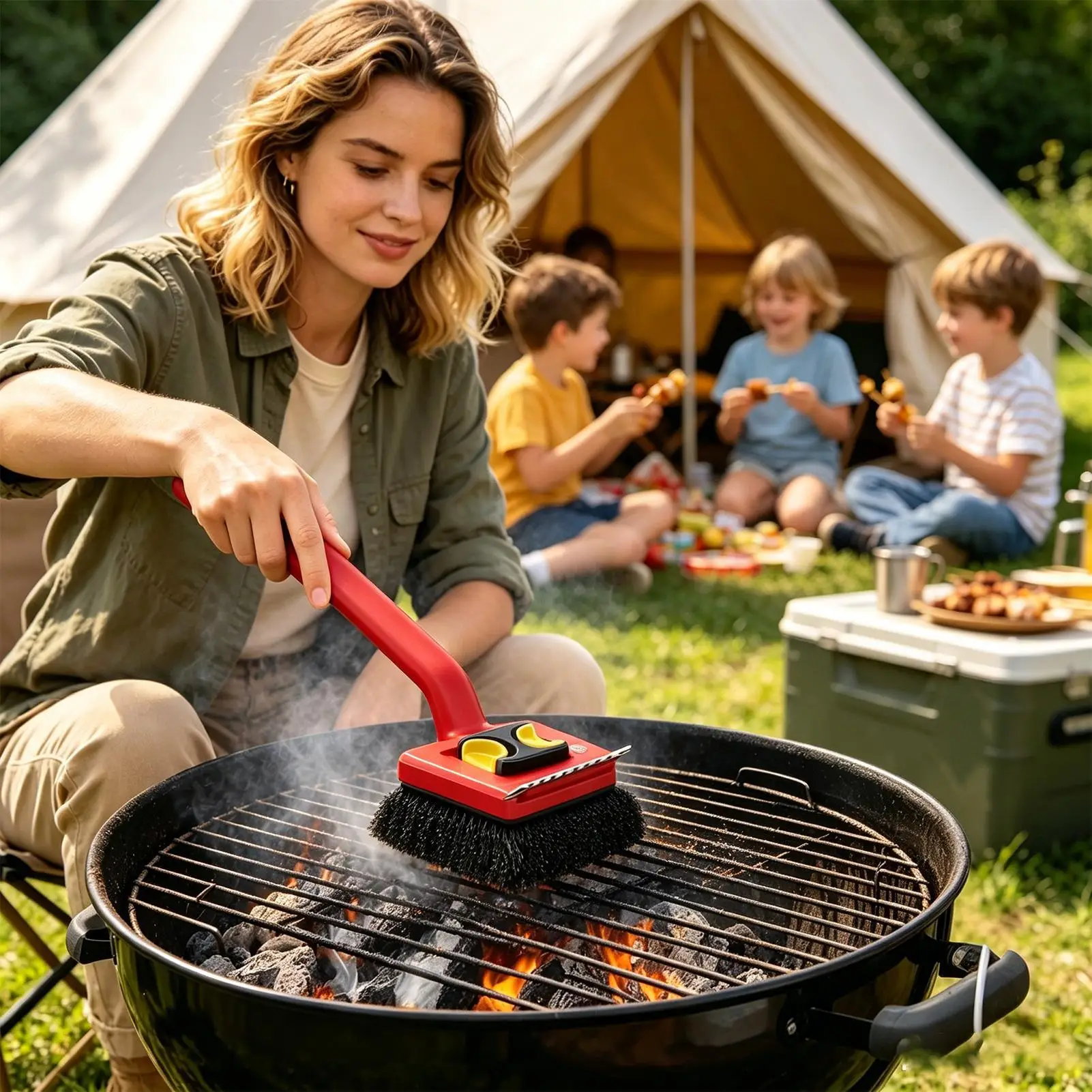 Long Handle Electric Grill Bru - Outdoor Power Grill 评论和价格