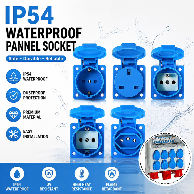 IP54 16A Waterproof Industrial - Outdoor Power Inlet Box 评论和价格
