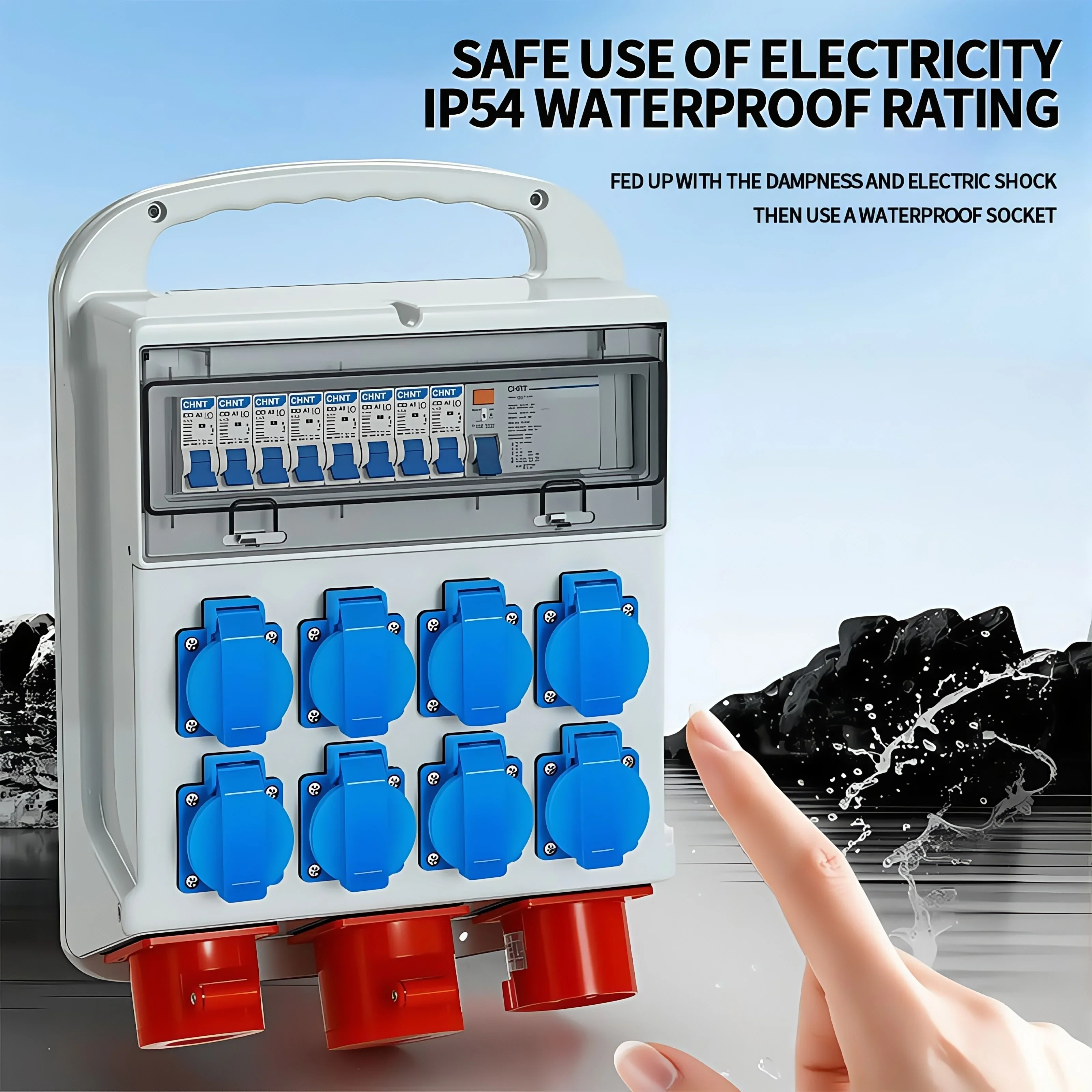 IP54 16A Waterproof Industrial - Outdoor Power Inlet Box 评论和价格