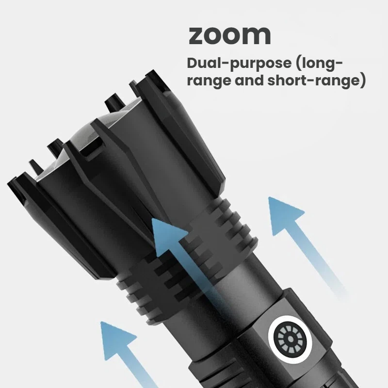 High-power P90 LED Flashlight  - Outdoor Power For Camping 评论和价格