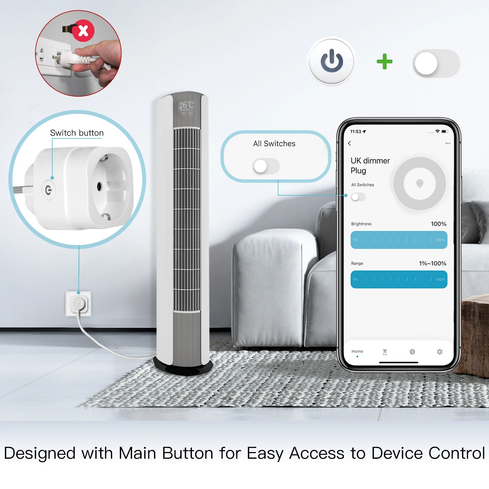 MOES Tuya WiFi Smart Plug Dimm - Outdoor Power Timer 评论和价格