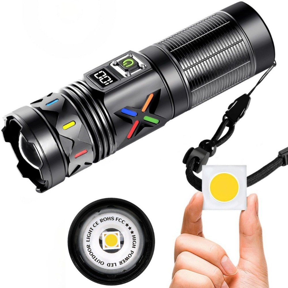 High Power LED Flashlight Tele - Outdoor Power For Camping 评论和价格