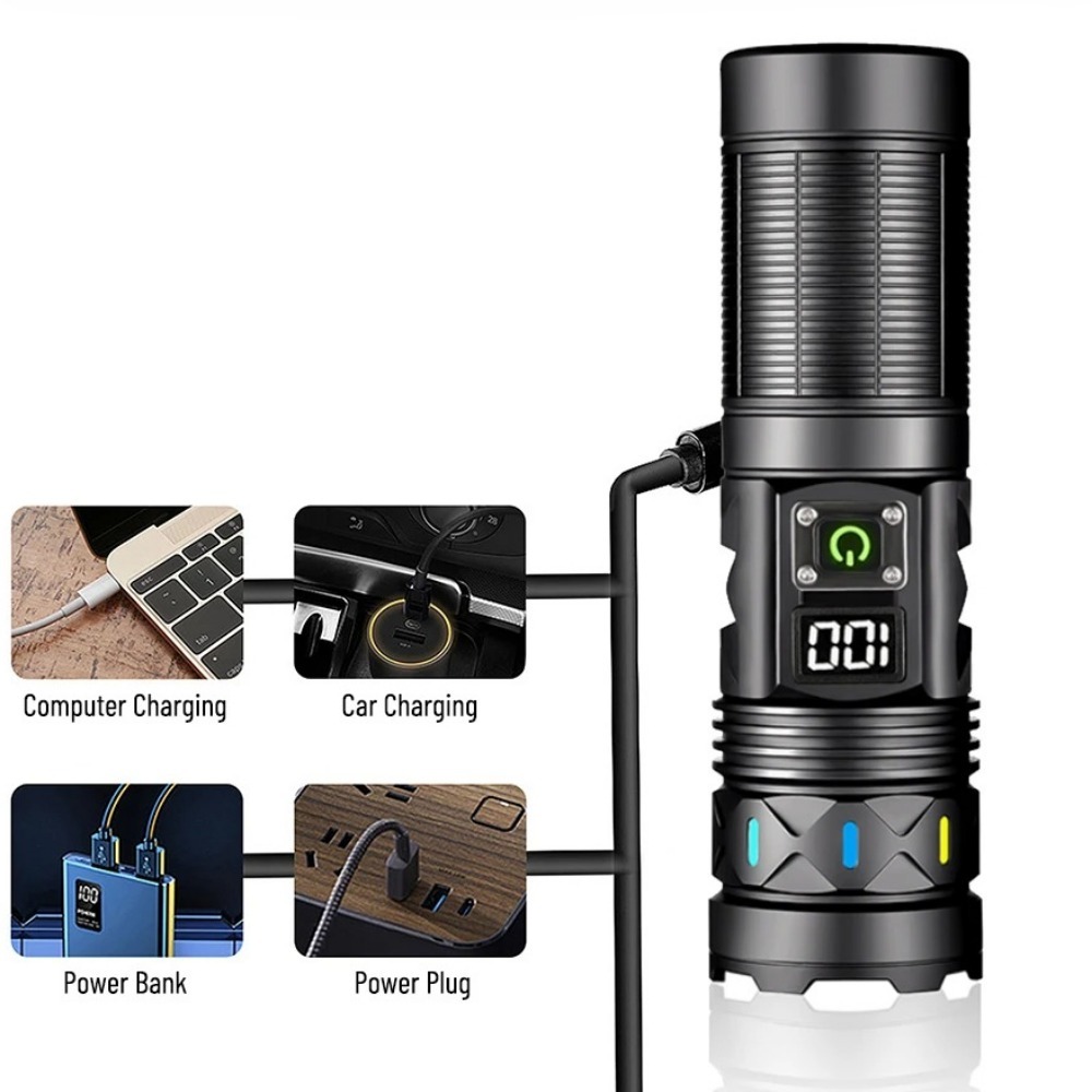 High Power LED Flashlight Tele - Outdoor Power For Camping 评论和价格