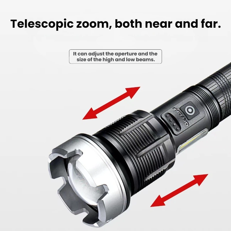 High-power LED Flashlight Tele - Outdoor Power For Camping 评论和价格