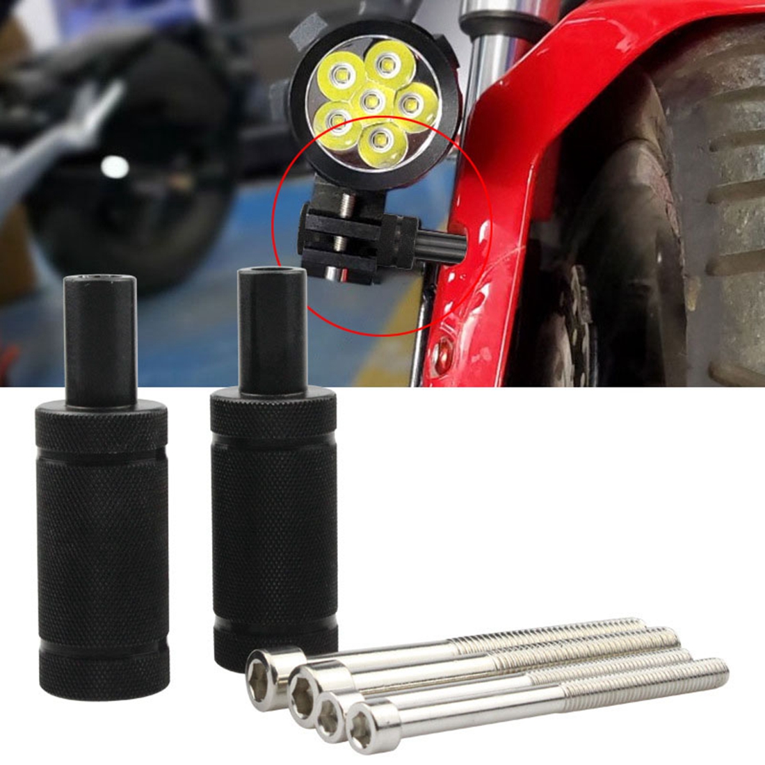 Motorcycle Headlight Mount Hol - Outdoor Power Xtreme 评论和价格